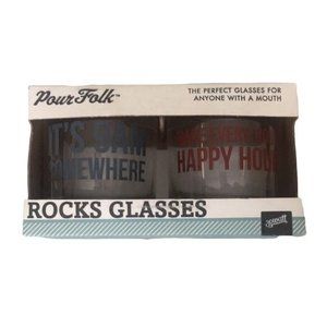 Pour Folk 2 Pack Cocktail Glasses